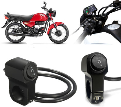AUTO PEARL Aluminum Alloy Motorcycle Handlebar Headlight Switch 12V for HF Dawn BS6 Clip-on Handle Bar(Black)