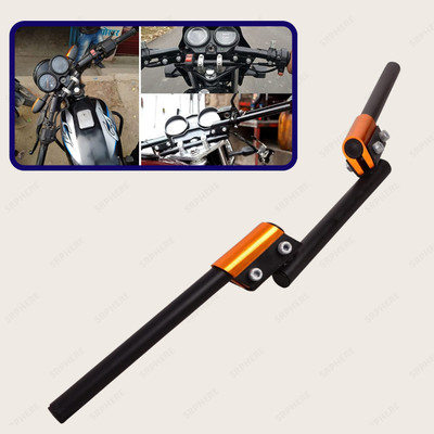 SRPHERE SN-4-Motorcycle Handle Handlebar Drag Bar Bike Handle Golden For Universal Handle Bar(Gold, Black)