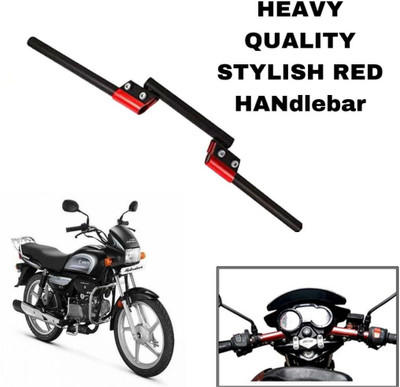 SHOWRIDE moxi Handle Bar Stylish Handlebar Pipe/Rod Red and Black for Royal Enfield Handle Bar(Red, Black)