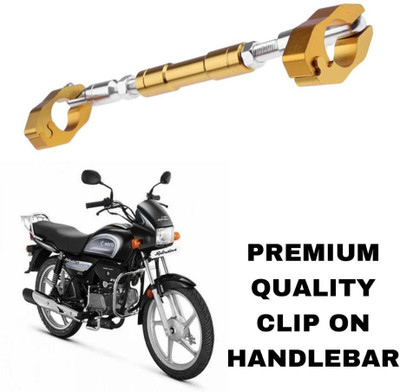 SHOWRIDE Universal Adjustable Motorcycle cross handlebar for all bikes Clip-on Handle Bar(Gold)
