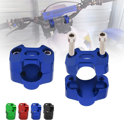 Hybrid Motors Premium Handle Riser Compatible With For Himalayan Clip-on Handle Bar (BLUE) Clip-on Handle Bar(Blue)