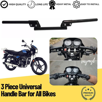 ENEMYT HB63 Piece Universal Handle Bar for All Bikes Handle Bar(Black)