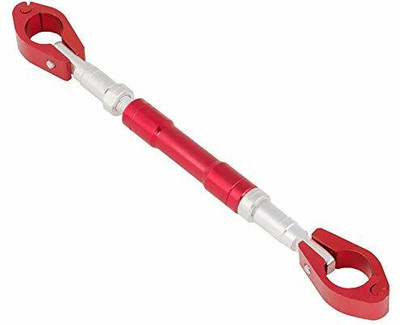 Philomena Universal Adjustable Motorcycle Handlebar/Handle Rod Cross Bar Red Clip-on Handle Bar(Red)