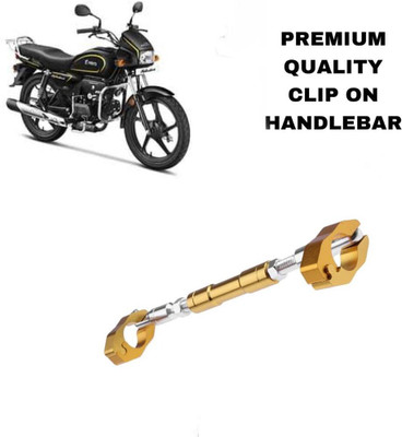 SHOWRIDE Universal Adjustable Motorcycle Handlebar/Handle Rod Cross Bar Clip-on Handle Bar(Gold)
