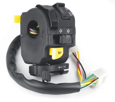 UNO MINDA Handle Bar Switch (Left Side) With Kick Start for TVS Victor New GL/GLX/GX/GLXR Handle Bar(Black)