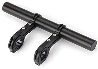 FCC RACING Aluminium Alloy Handlebar Handle Grip Light Bracket Double Clamp 31.8mm Black Clip-on Handle Bar(Black)