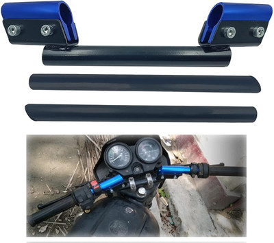 SRPHERE Universal Motorcycle Blue Black Handle Bar Rod for Bajaj Platina100 DTS-i Handle Bar(Black)