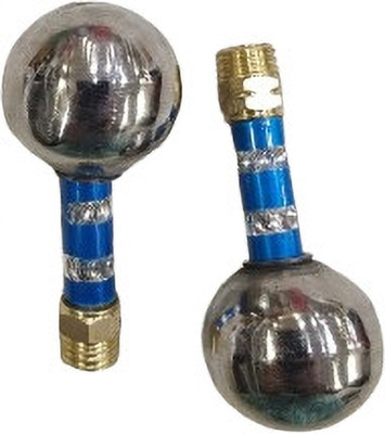 MODAROCK KB-01 Heavy Mirror Nut Pair (Blue & Chrome Finish) Handle Bar(Silver, Gold, Blue)