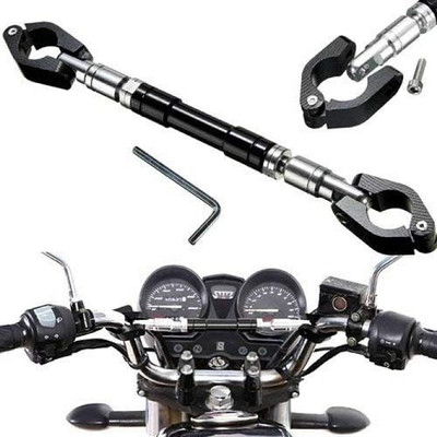 CROXIV Bike Adjustale Motorcycle Rod Cross Bar CXV-A3 Handle Bar(Black, Silver)