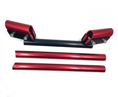 SRPHERE Universal For All Bike Fit Modification Handlebar Good Quality Handle Bar (Red) Handle Bar(Red, Black)