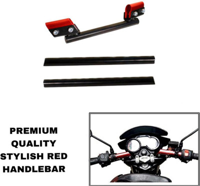 SHOWRIDE Universal moxi Handlebar Red Stylish Handle Bar Rod For Royal Enfield Handle Bar(Red, Black)