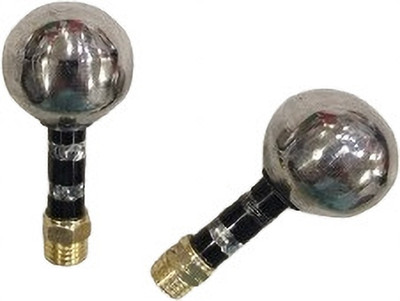 MODAROCK KB-02 Heavy Mirror Nut Pair (Black & Chrome Finish) Handle Bar(Silver, Gold, Black)