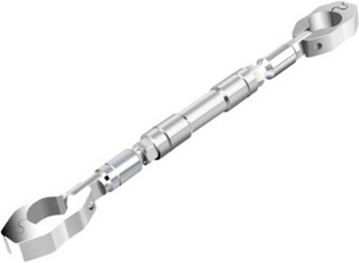 LOVMOTO UniversaL AUDJUSTABLE CROSS HANDLE BAR ROD 374 Handle Bar(Silver)