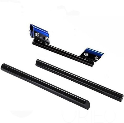 Golden Fox 3 Piece Modication Handle Bar Universal for all bike modification blue Handle Bar(Black, Blue)