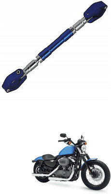 LOVMOTO HANDLE ROD BLUE AUDJUSTABLE CROSS HANDLE BAR ROD Handle Bar 171 Clip-on Handle Bar(Blue)