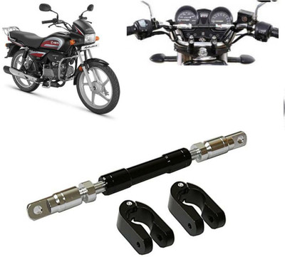 SHOWRIDE Adjustable Motorcycle Handlebar Cross Bar/Handle Rod Bar Clip-on Handle Bar Clip-on Handle Bar(Black, Silver)
