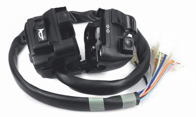 UNO MINDA Handle Bar Switch (Left) With Kick Start For Hero CD Delux (2005) (SW-0685C) Handle Bar(Black)