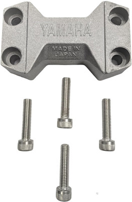 D'Mega Mart RX100, RXZ, RXG, RX 135 Handle Show with SS Bolts Clip on Handle Plate Cover Clip-on Handle Bar(Silver)
