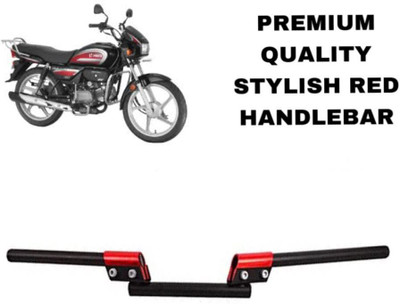 SHOWRIDE Universal for all Bike Handlebar Red Stylish Handle Bar Rod Handle Bar(Red, Black)