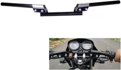 Golden Fox 3 Piece Modication Handle Bar Universal for all bike modification silver Handle Bar(Black, Silver)