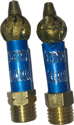 Golden Fox Brass Diamond Cut Bike Yolk Handle Bar Styling blue and golden Handle Bar(Blue, Gold, Silver)