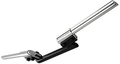 DOLSHACOB Bike Quality Handle Bar Thick Pipe Handlebar Black And Chrome Handle Bar(Black, Silver)