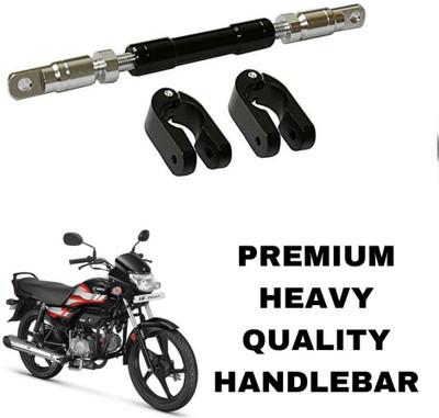 SHOWRIDE Adjustable Universal Motorcycle Handlebar Cross Bar for All Bike Model Clip-on Handle Bar(Black)