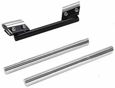 Bullkartzone 3 Piece Modication Handle Bar Universal for all bike modification Handle Bar Handle Bar(Silver, Black)