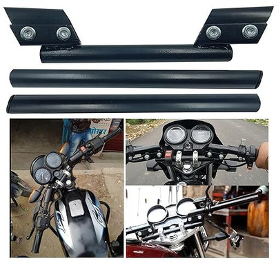 Golden Fox 3 Piece Handle Bar Universal for all bike modification black Handle Bar (Black) Handle Bar(Black)