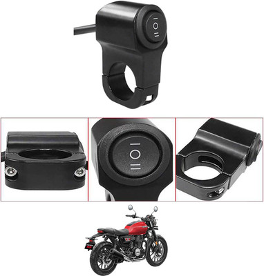 MATIES Single Handlebar Switch Aluminum CNC Waterproof Power Off For CB350-RS Handle Bar Donut For Universal For Bike Universal For Bike(Pack of 1)