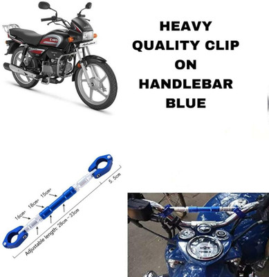 SHOWRIDE Universal Adjustable Motorcycle Handlebar/Handle Rod Cross Bar (Blue). Clip-on Handle Bar(Blue)