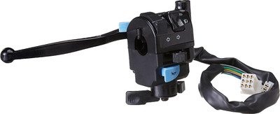 UNO MINDA SW-0251B HB Switch Lever Assembly (Left Side) With Kick Start for TVS Star City Handle Bar(Black)