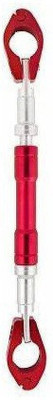 ENEMYT Adjustable Motorcycle Handlebar Cross Bar Handle Bar_ Premium Quality Handle Bar(Red, Silver)