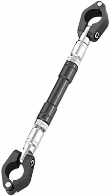 Philomena Universal Adjustable Motorcycle Handlebar/Handle Rod Cross Bar (Black) Handle Bar(Black)