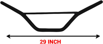 EAZ RD 350 Handle Bar Black Wth Rod for RE Handle Bar(Black)
