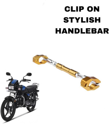 SHOWRIDE Bike Universal Adjustable Motorcycle Handle cross Bar Handle Lever Clip-on Handle Bar(Gold)