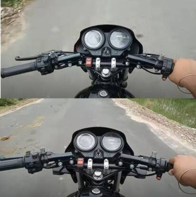 ENEMYT Universal Adjustable Motorcycle Handlebar/Handle Rod Cross Bar Handle Bar(Black)