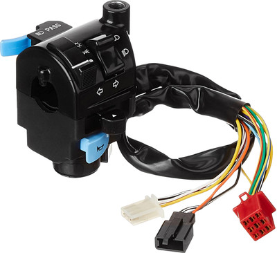 UNO MINDA Handle Bar Switch (Left Side) With Self Start For TVS Jive 104CC (2010) Handle Bar(Black)