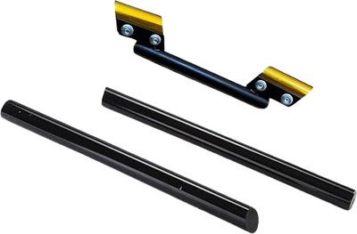 Golden Fox 3 Piece Handle Bar Universal for all bike modification black Handle Bar(YELLOW)1 Handle Bar(Yellow)