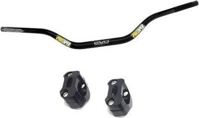 way2gmart Aluminum Alloy Universal Protaper Handlebar Fat Bat wtih Pair Clamps Handle Bar(Black)