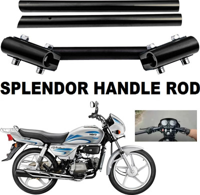 AIRSKY Bike Handlebar compatible With All Hero /Honda Splendor Black Handle Bar(Black)