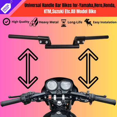 ENEMYT MYT-2-Bike Handle Bar Black Handlebar Pipe/Rod Black For Universal Motorcycle Handle Bar(Black)