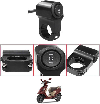 MATIES Single Handlebar Switch Aluminum CNC Waterproof Power Off For Scooty-Zest-110 Handle Bar Donut For Universal For Bike Universal For Bike(Pack of 1)