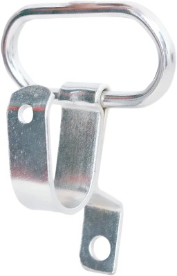 Elco Bike Pillion Side Lifting Handle with Hook( silver) Handle Bar (Silver) Handle Bar(Silver)