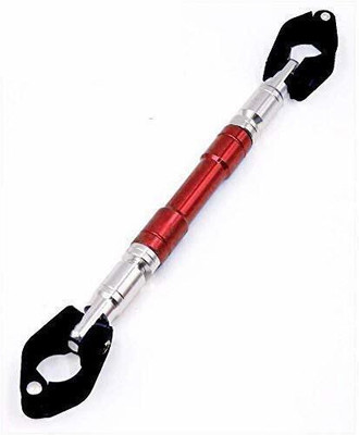 BLP Adjustable Universal Motorcycle Handlebar Cross Bar Premium Quality Handle Bar(Red, Black)