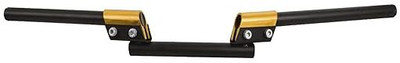 Golden Fox 3 Piece Modication Handle Bar Universal for all bike modification golden Handle Bar(Black, Gold)