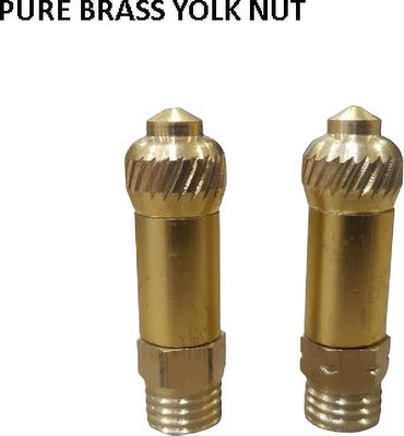 Golden Fox HIGH QUALITY Brass Diamond Cut Bike Yolk Handle Bar Styling YELLOW AND GOLDEN Handle Bar(Gold)