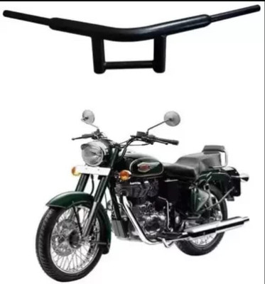 B.K Accessories Handlebar Curved Pipe/Handle Bar Rod Black for Royal Enfield Bullet All Model Handle Bar(Black)