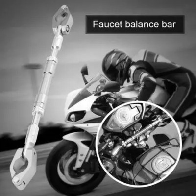 auto trends ALUMINIUM HANDLE BAR ROD Clip-on Handle Bar(Silver)