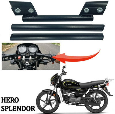 Golden Fox 3 Piece Universal Handle Bar for All Bike Handle Bar(Black)